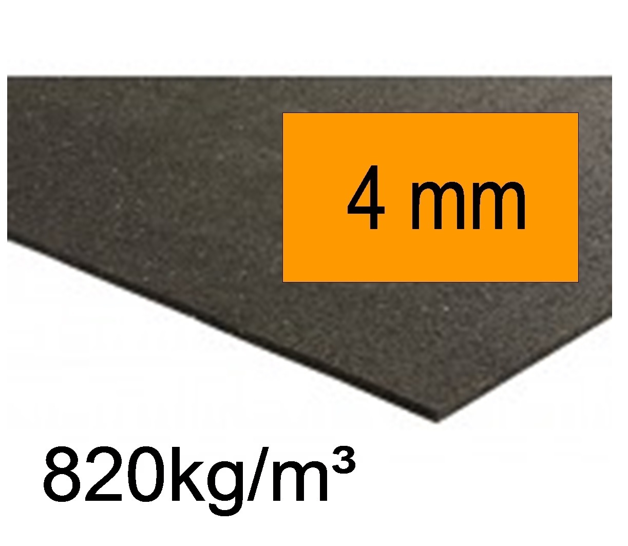 5.60 €/m Antirutschmatte Antivibrationsmatte Rolle 5000 x 250 x 8mm für LKW NFZ 